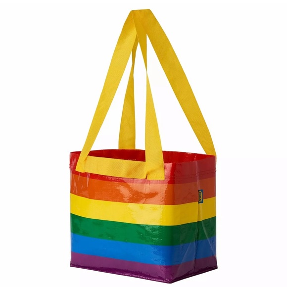 TWO IKEA reusable bags 🌈Limited edition🌈 Pride rainbow bag set - Picture 1 of 4
